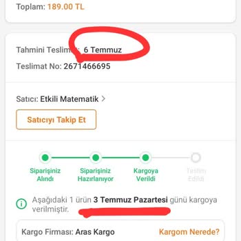 Aras Kargo Kargo 15 Gündür Ulaşmadı