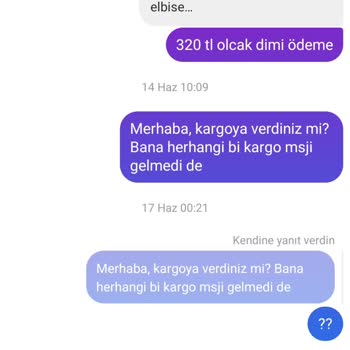 Tuğbaca Butik Ürün Kargoya Verildi Deyip 1 Ay Boyunca Oyalamaları