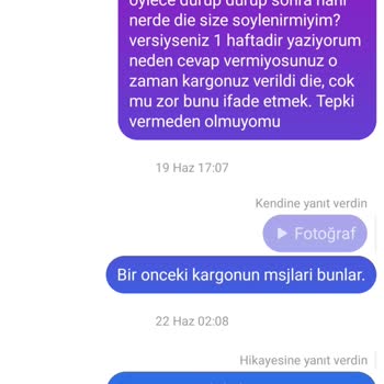 Tuğbaca Butik Ürün Kargoya Verildi Deyip 1 Ay Boyunca Oyalamaları
