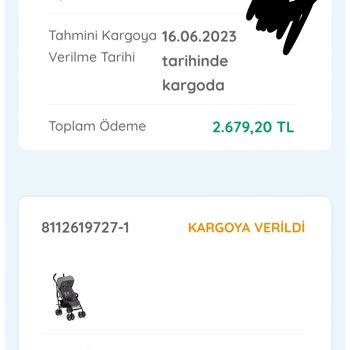 E-Bebek Sipariş Ettiğim Ürünün Gönderilmemesi