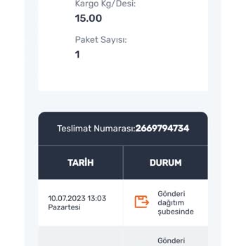 Aras Kargo Kargonun Teslim Edilmemesi