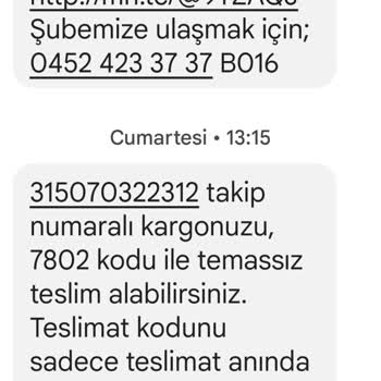Fatsa MNG Kargo Şubesi Şikayetçiyim