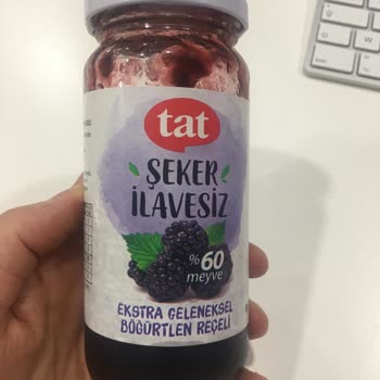 Tat Gıda Tat Şeker İlavesiz Böğürtlen Reçeli İçinden Plastik Parça Çıkması