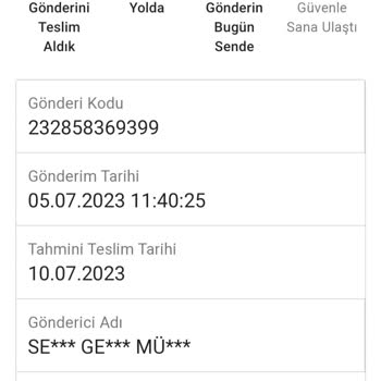 Sendeo Kargoyu Yine Bulamadı