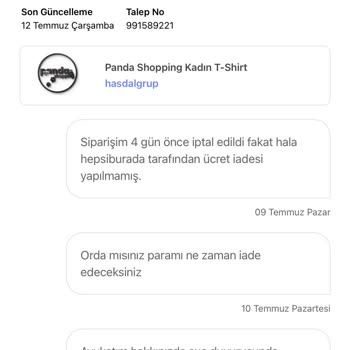Hepsiburada Paramı İade Etmiyor