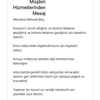 Amazon Alışveriş Ödeme Mağduriyeti Hk.