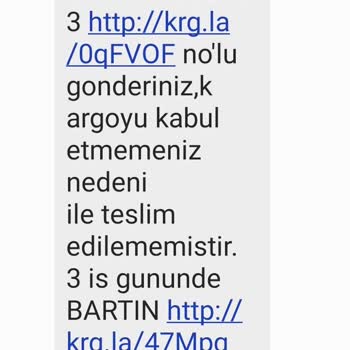 Aras Kargo Bartın I Ve Adını Mağdur Ediyor