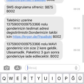 KARGOMsende Teslim Edilmeyen Kargo