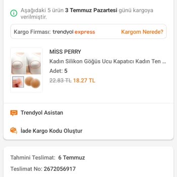 Trendyol Express Kargo Ürünlerim Elime Ulaşmadı