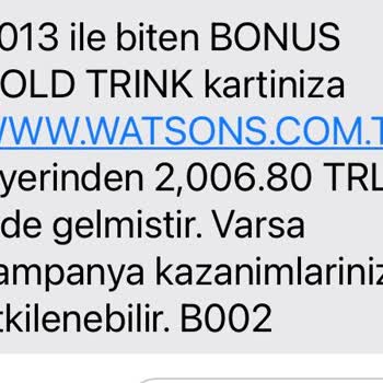 Watsons İnisiyatifim Dışında Kendiliğinden Siparişimi İptal Etti