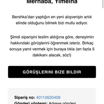 Bershka Siparişim Başka Birisi Aldı, Bana Gelmedi