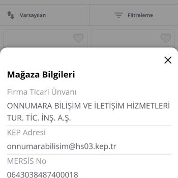 Birnumara Siparişimden Haber Yok