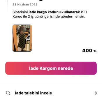 Gardrops İade Ücretimi Ödemiyor