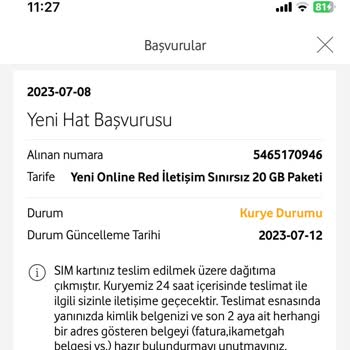 Vodafone Yeni Hat Alma