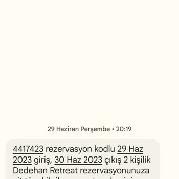 Dedehan Retreat Otel Yanılttı