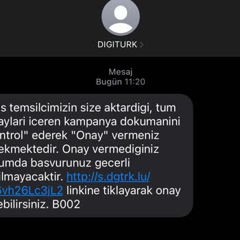 Digiturk Vodafone'dan Arayıp Zorunlu Üyelik Yaptırmaya Çalışıyorlar