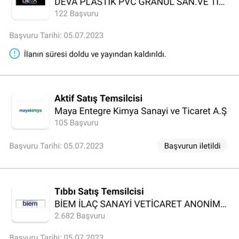 Kariyer.net İs Arama Platformunda Başvurular Görüntülenmiyor