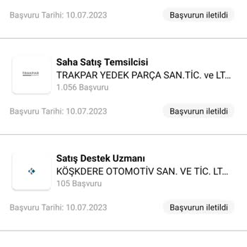 Kariyer.net İs Arama Platformunda Başvurular Görüntülenmiyor