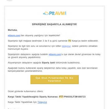 PttAVM Awox TV Faturamı Yollamadı