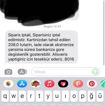Gratis Online Sipariş Mağduriyeti!