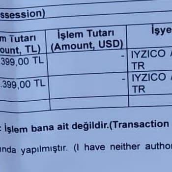 Xiaomi'den Bana Ait Olmayan Bir İşlemle Alışveriş Yapılmış