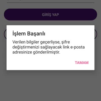 Gratis Üyelik Şifremi Yenileyemiyorum