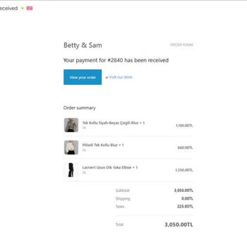 Betty & Sam Betty&Sam Sipariş Sorunu Ve İletişimsizlik