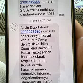 DASK Evime Ekspertiz Göndermeden Hasarsız Raporu Verdi
