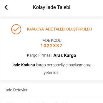 Aras Kargo Evden Alınmayan Ürün İadesi