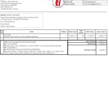 Dükkan35 CMD Elektronik İade Ürünü Almadı