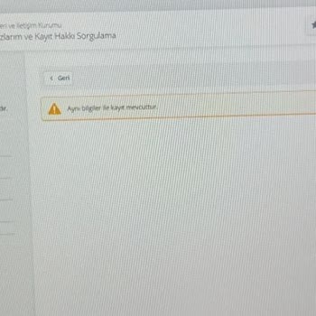 BTK (Bilgi Teknolojileri ve İletişim Kurumu) IMEI Kaydını Yaptığım Telefonumun Hat Eşleştirmesini Yapamıyorum