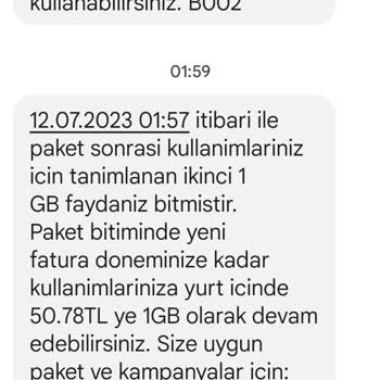 Turkcell İnsanların Paralarını Boşa Harcıyor Aşım Paketi Sorunu