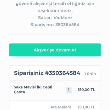 Viomore Sipariş İptali İstiyorum