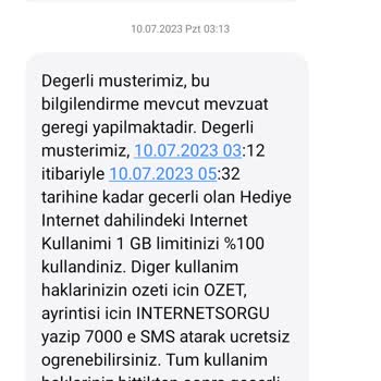 Kazandırio 500 MB İnternetim Hattıma Yüklenmedi