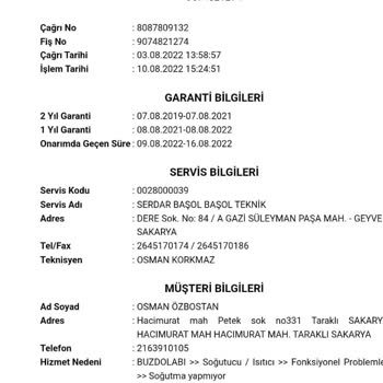 Vestel Eco Scy550 Buzdolabı Sorunu