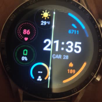 Huawei Gt2 Saatimin Ekranında Çizgi Oluştu.