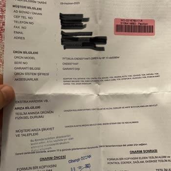 HP Uzayan Servis Suresi