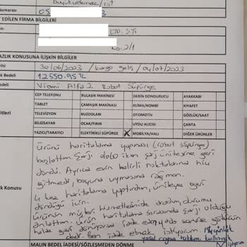 Trendyol Robot Süpürge İade Sorunu