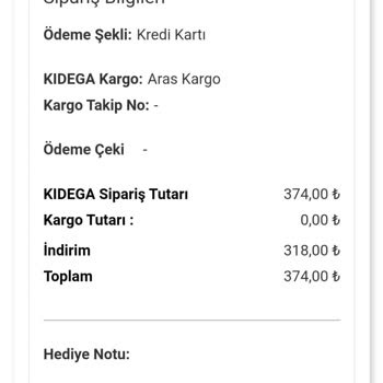 Kidega Gönderilmeyen Sipariş Ve Kargo