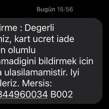 Denizbank Yıllık Üyelik Ücreti (Kart Aidatı)