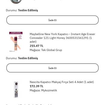 Real Techniques Gönderilmiş (tedarikçide) Yazıyor 1 Haftadır