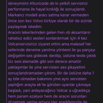 Volvo Car Servis Hakkında Türkiye