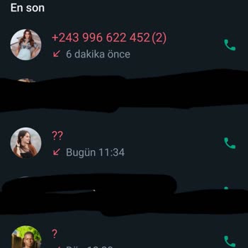 WhatsApp Üzerinden Yabancı Numaralar Tarafından Aranıyorum.
