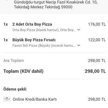 Domino's Pizza Domino Pizza Siparişi