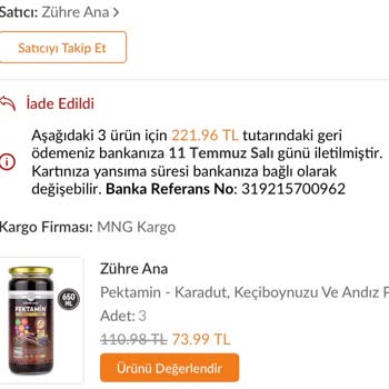 Trendyol Kargoda Hasar Gören Ürünümü İade Edip Mağdur Etti