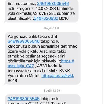 Aras Kargo'nun Eksik Ürün Teslim Etmesi