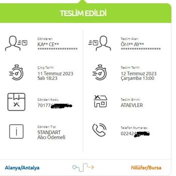 Yurtiçi Kargo Kargo Alım Ve Teslimat