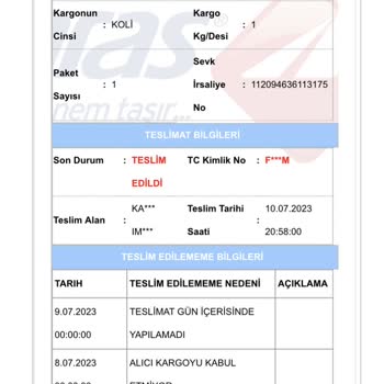 Aras Kargo Kargom Kayıp Yok