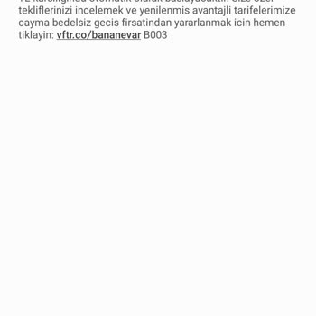 Vodafone Taahhüdünü Yerine Getirmiyor!