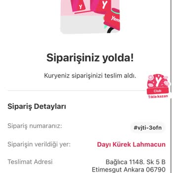 Yemeksepeti Siparişi Restorana Ulaşmamış